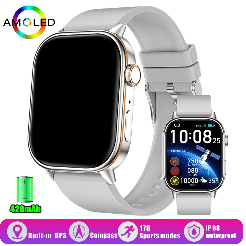 2025 Smart Watch 2.01" HD Screen Bluetooth Call Heart Rate Monitoring 120+ Sports Modes Waterproof for Men Woman Smartwatch Gift
2025 Smart Watch 2.01" HD Screen Bluetooth Call Heart Rate Monitoring 120+ Sports Modes Waterproof for Men Woman Smartwatch Gift
