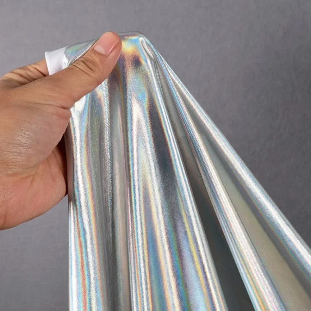 Bright Silver Elastic Waterproof Fabric Graduation Design Colorful Reflective Gilding Fabric Cloth by the Meter for Sewing Diy
Bright Silver Elastic Waterproof Fabric Graduation Design Colorful Reflective Gilding Fabric Cloth by the Meter for Sewing Diy