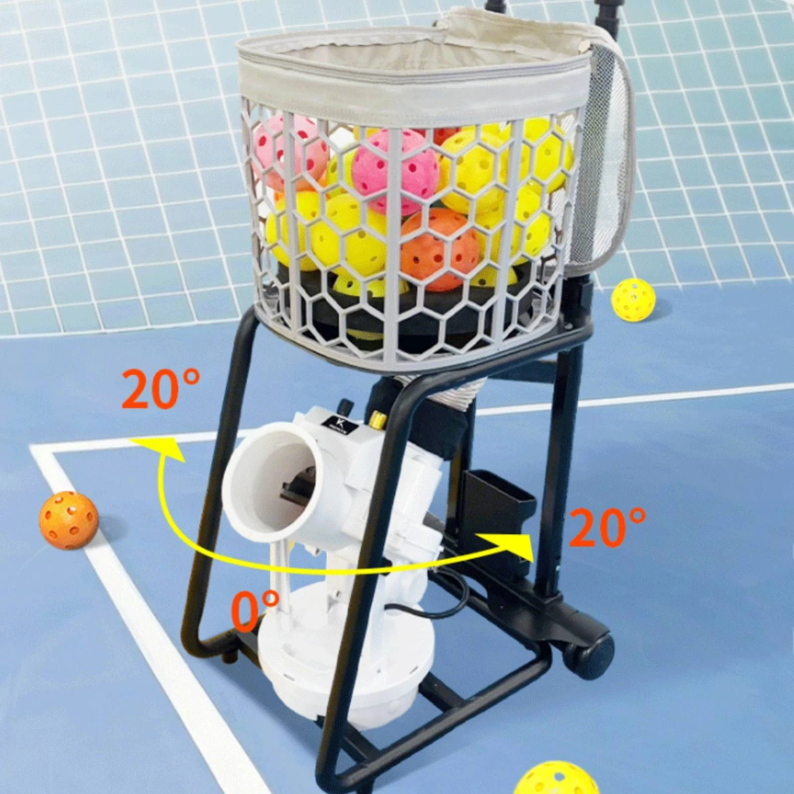 Pickleball Machine with Wireless Controller Control Rechargeable Pickleball Machine Ball Thrower Adjustable Training Equipment
Pickleball Machine with Wireless Controller Control Rechargeable Pickleball Machine Ball Thrower Adjustable Training Equipment