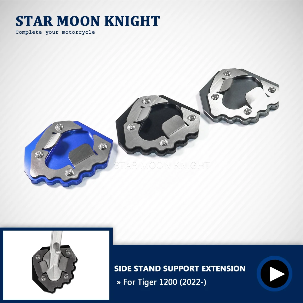Motorcycle Accessories Kickstand For Tiger 1200 Tiger1200 2022 - CNC Side Stand Support Enlarge Extension
Motorcycle Accessories Kickstand For Tiger 1200 Tiger1200 2022 - CNC Side Stand Support Enlarge Extension