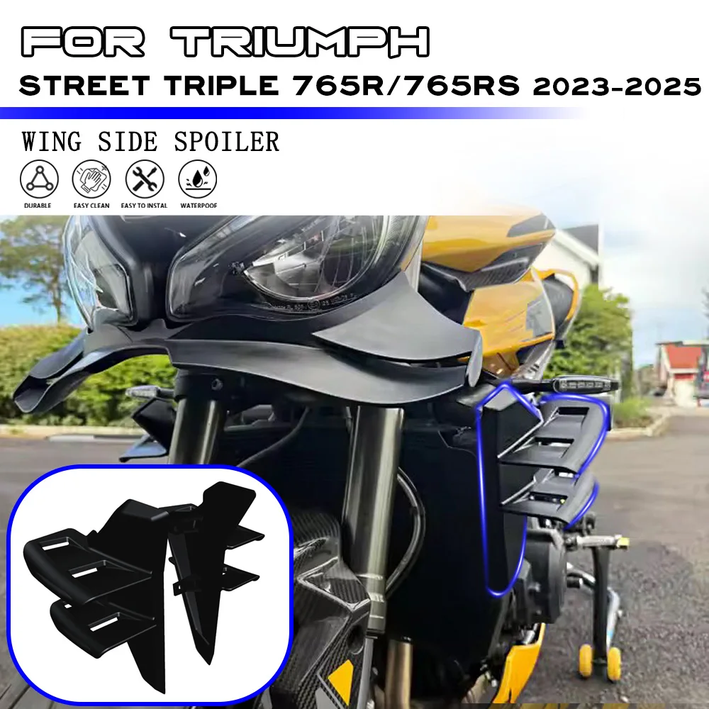 Motorcycle Fairing Side Wing For Triumph Street Triple 765R 765RS 2023-2024 2025 Winglet Aerodynamic Wing Deflector Spoiler Kit
Motorcycle Fairing Side Wing For Triumph Street Triple 765R 765RS 2023-2024 2025 Winglet Aerodynamic Wing Deflector Spoiler Kit