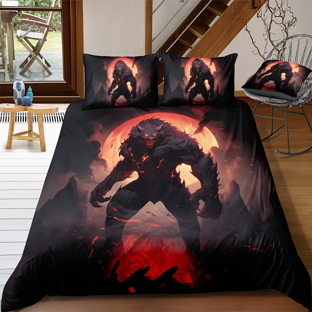 Duvet Cover Set Werewolf Full Moon Print All Season Bedding Set Soft Comfortable And Breathable Duvet Cover For Bedroom
Duvet Cover Set Werewolf Full Moon Print All Season Bedding Set Soft Comfortable And Breathable Duvet Cover For Bedroom