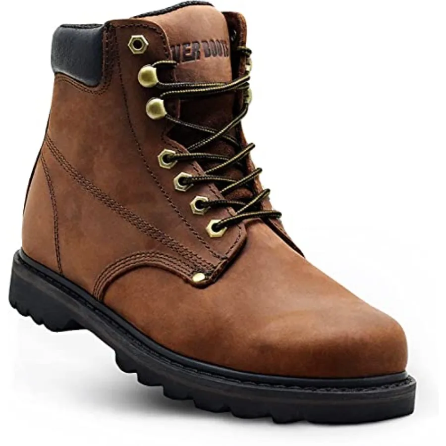 Work Boots for Men Soft Toe 6inch Leather Boots for Construction Rubber Sole Working botas de trabajo para hombre, "k" Workboot
Work Boots for Men Soft Toe 6inch Leather Boots for Construction Rubber Sole Working botas de trabajo para hombre, "k" Workboot