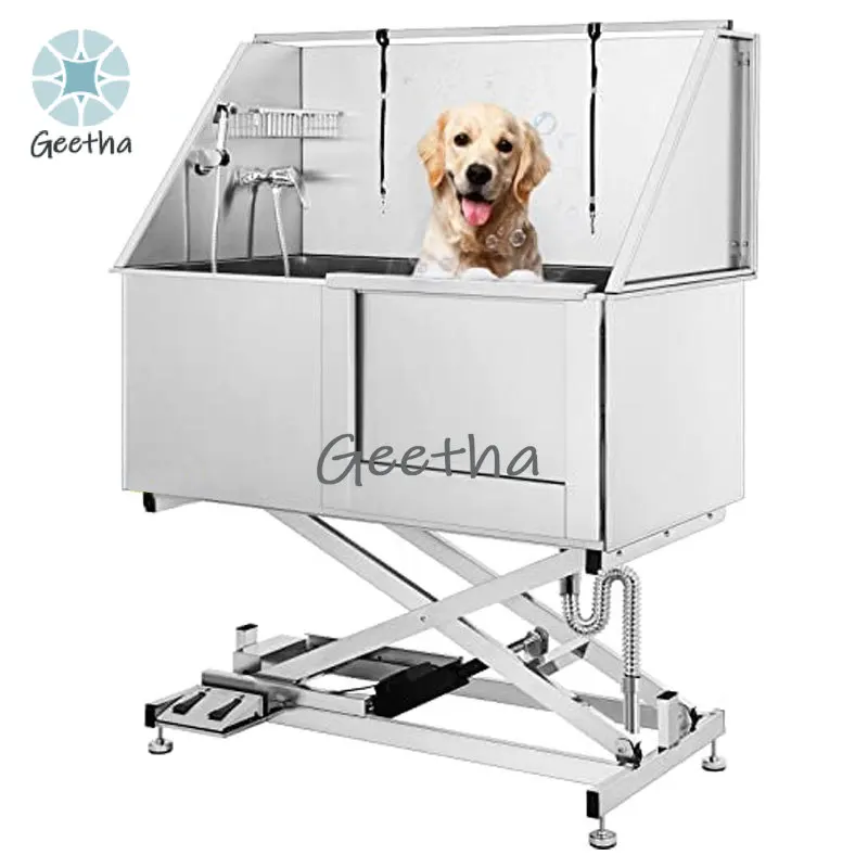 Custom Size 304 Stainless Steel Dog Wash Bath Tub Dog Wash Basin with Lifting Function
Custom Size 304 Stainless Steel Dog Wash Bath Tub Dog Wash Basin with Lifting Function