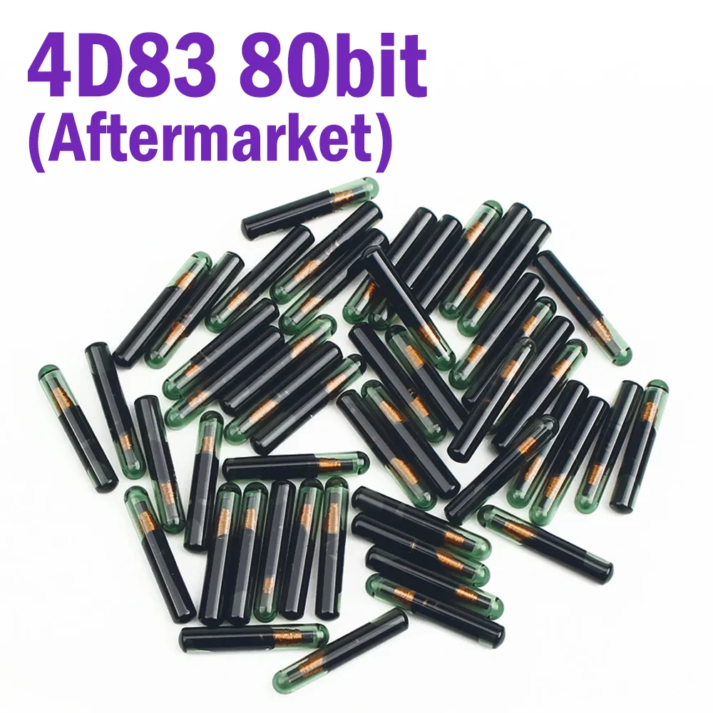 10 pcs/lot 4D83 80bit (glass) chips Aftermarket Transponder Chip Auto Key chip Car Acessories For Ford Mazda
10 pcs/lot 4D83 80bit (glass) chips Aftermarket Transponder Chip Auto Key chip Car Acessories For Ford Mazda