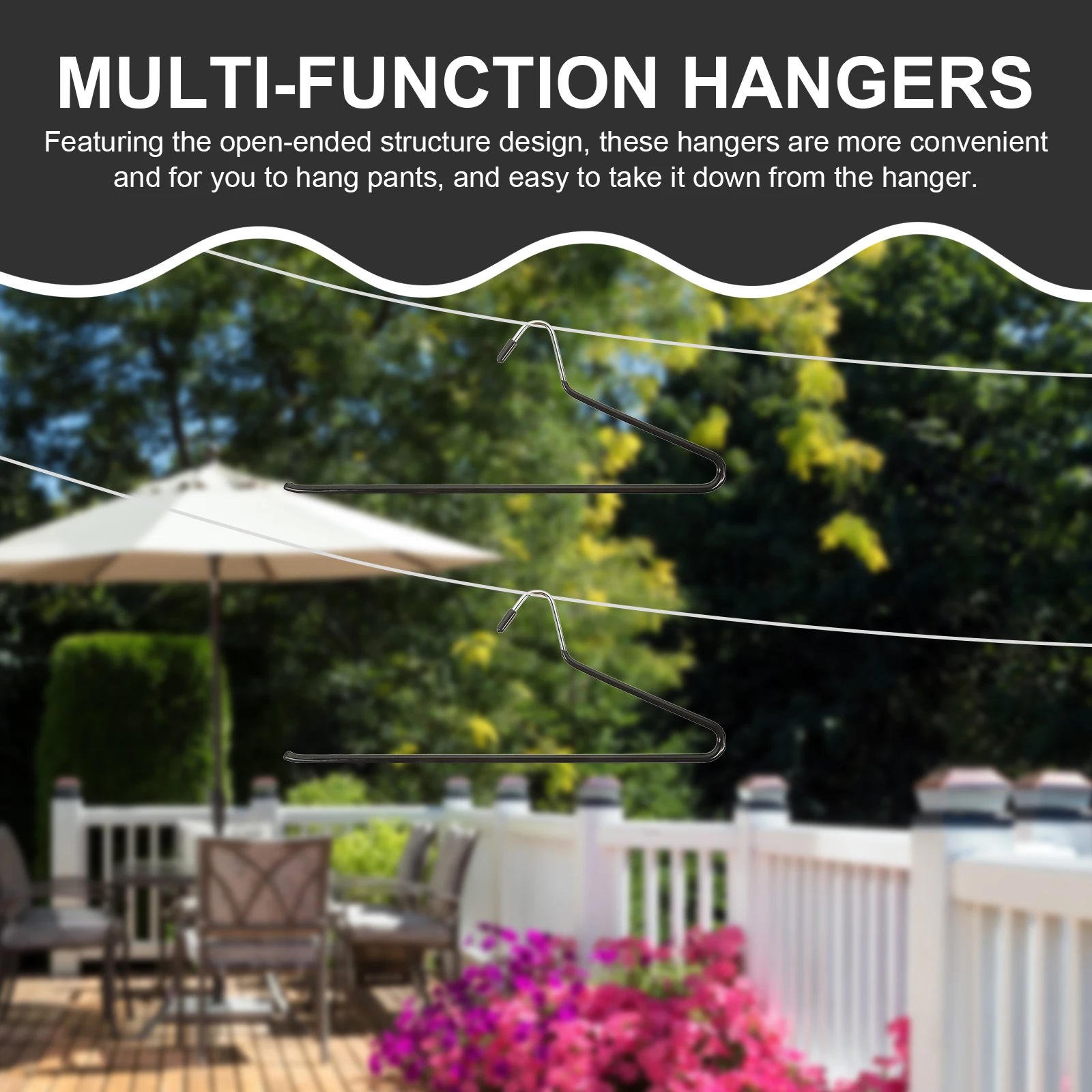 6pcs Pants Hangers Plastic Dipped Non Slip Multi Purpose Open Ended Clothes Rack Home Wardrobe Organizer Trousers
6pcs Pants Hangers Plastic Dipped Non Slip Multi Purpose Open Ended Clothes Rack Home Wardrobe Organizer Trousers