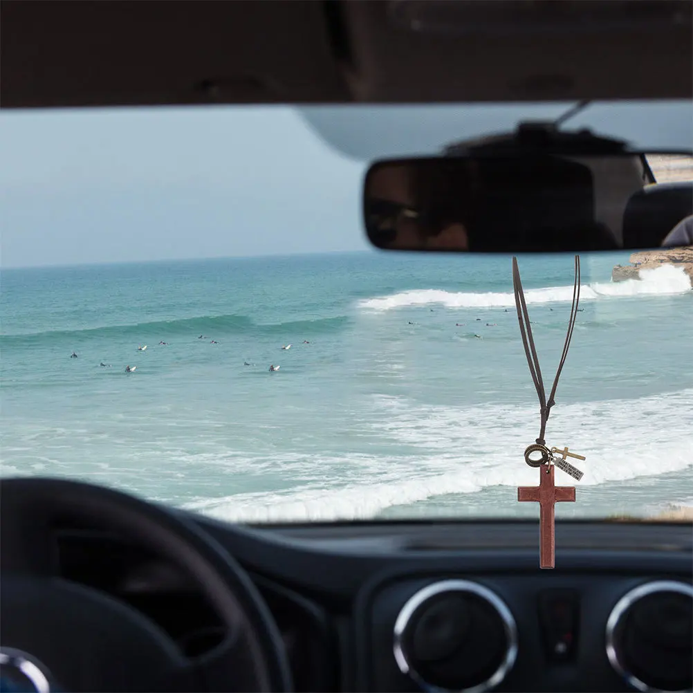 3Pcs Vintage Wooden Cross Pendant for Car Rearview Mirror Hanging Decor Faith-Inspired Automotive Interior Accessory Lightweight
3Pcs Vintage Wooden Cross Pendant for Car Rearview Mirror Hanging Decor Faith-Inspired Automotive Interior Accessory Lightweight