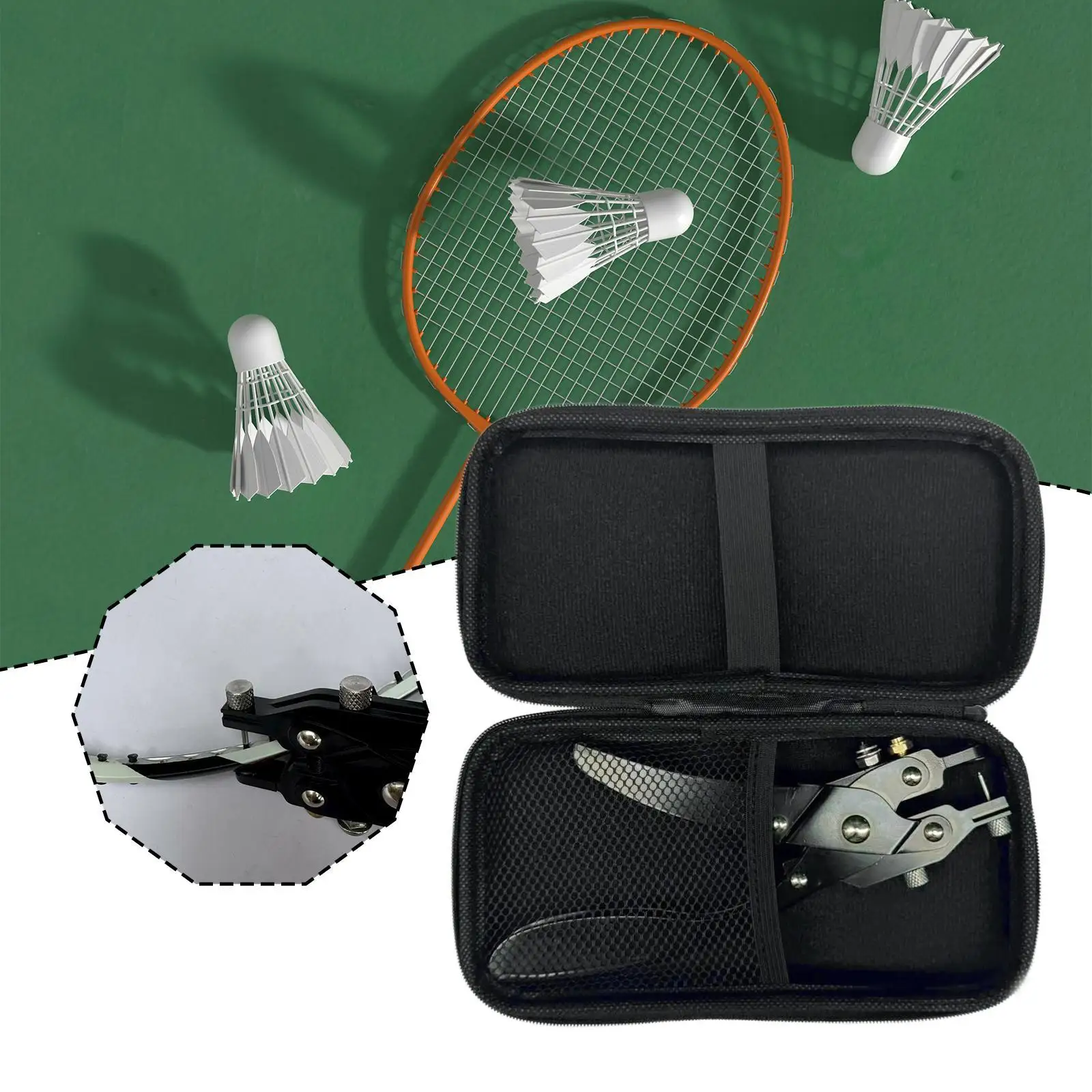 Badminton Racket Stringing Crimping Pliers Metal Grommet Tool Lightweight with Storage Bag for Professional Racket Supplies
Badminton Racket Stringing Crimping Pliers Metal Grommet Tool Lightweight with Storage Bag for Professional Racket Supplies
