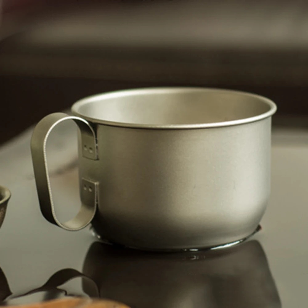 Pure titanium coffee mug, Office milk tea cup, Camping sports water cup, Portable outdoor mug, 400ml 
Pure titanium coffee mug, Office milk tea cup, Camping sports water cup, Portable outdoor mug, 400ml