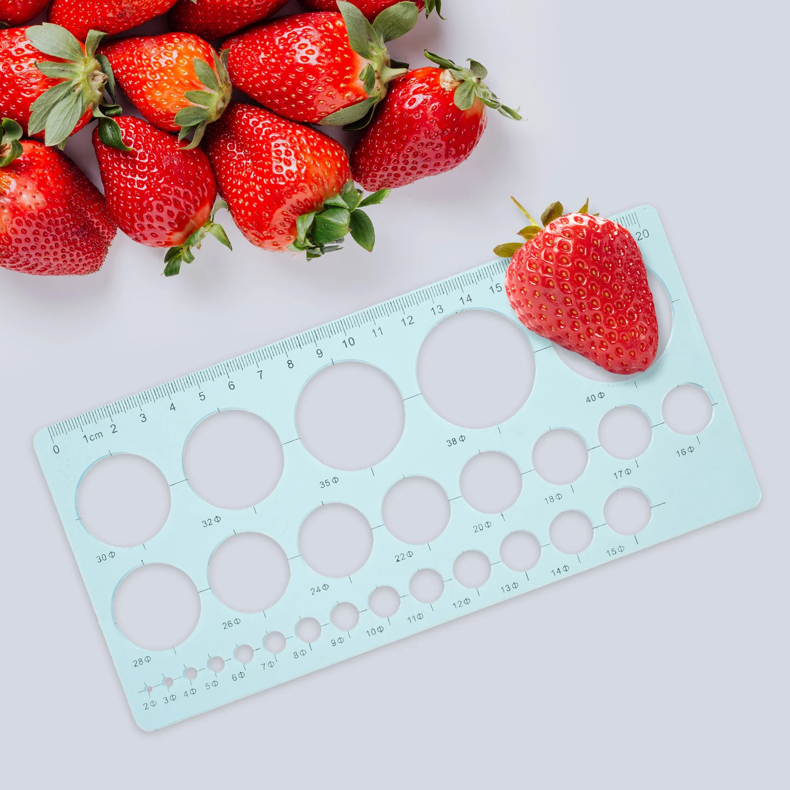 2pcs Fruit Diameter Measuring Ruler Cherry Blueberry Gauge Tool for Sorting Grading Farmer Market Supply Size Device
2pcs Fruit Diameter Measuring Ruler Cherry Blueberry Gauge Tool for Sorting Grading Farmer Market Supply Size Device