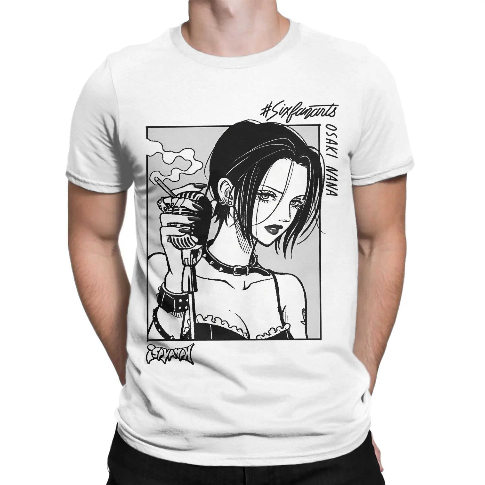 Japanese Manga Black Stones Nana T Shirts Men's 100% Cotton Vintage T-Shirts Round Collar Tee Shirt Short Sleeve Tops Party 
Japanese Manga Black Stones Nana T Shirts Men's 100% Cotton Vintage T-Shirts Round Collar Tee Shirt Short Sleeve Tops Party