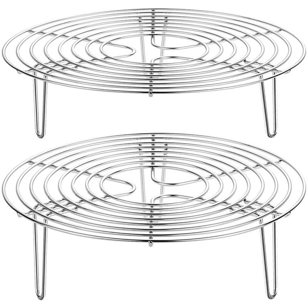 2 Pcs Stainless Steel Egg Rack Flavor-preserving Steaming Steamer Cooking for Wok Steamed
2 Pcs Stainless Steel Egg Rack Flavor-preserving Steaming Steamer Cooking for Wok Steamed