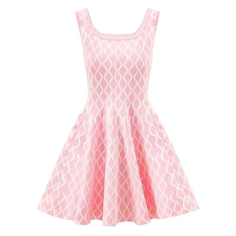 Elegant 2025 Summer New Style Sleeveless Vest Dress Short Knitted A-Line Skirt Women's Fashion Midi Waist Button Design No Sl...
Elegant 2025 Summer New Style Sleeveless Vest Dress Short Knitted A-Line Skirt Women's Fashion Midi Waist Button Design No Sl...