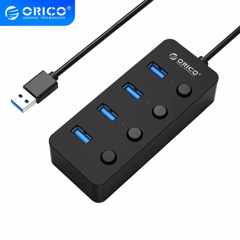 ORICO 4-портовый концентратор USB 3.0 с индивидуальными выключателями питания, мульти-USB-сплиттер, адаптер OTG для ПК, компьютера, ноутбука, аксессуары
ORICO 4-портовый концентратор USB 3.0 с индивидуальными выключателями питания, мульти-USB-сплиттер, адаптер OTG для ПК, компьютера, ноутбука, аксессуары