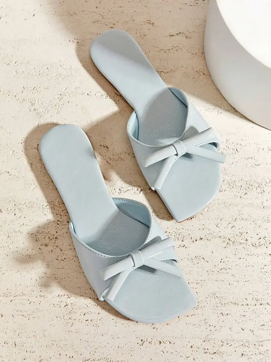 Women Chic Bow Knot Slide Sandals Casual Summer Flat Shoes
Women Chic Bow Knot Slide Sandals Casual Summer Flat Shoes