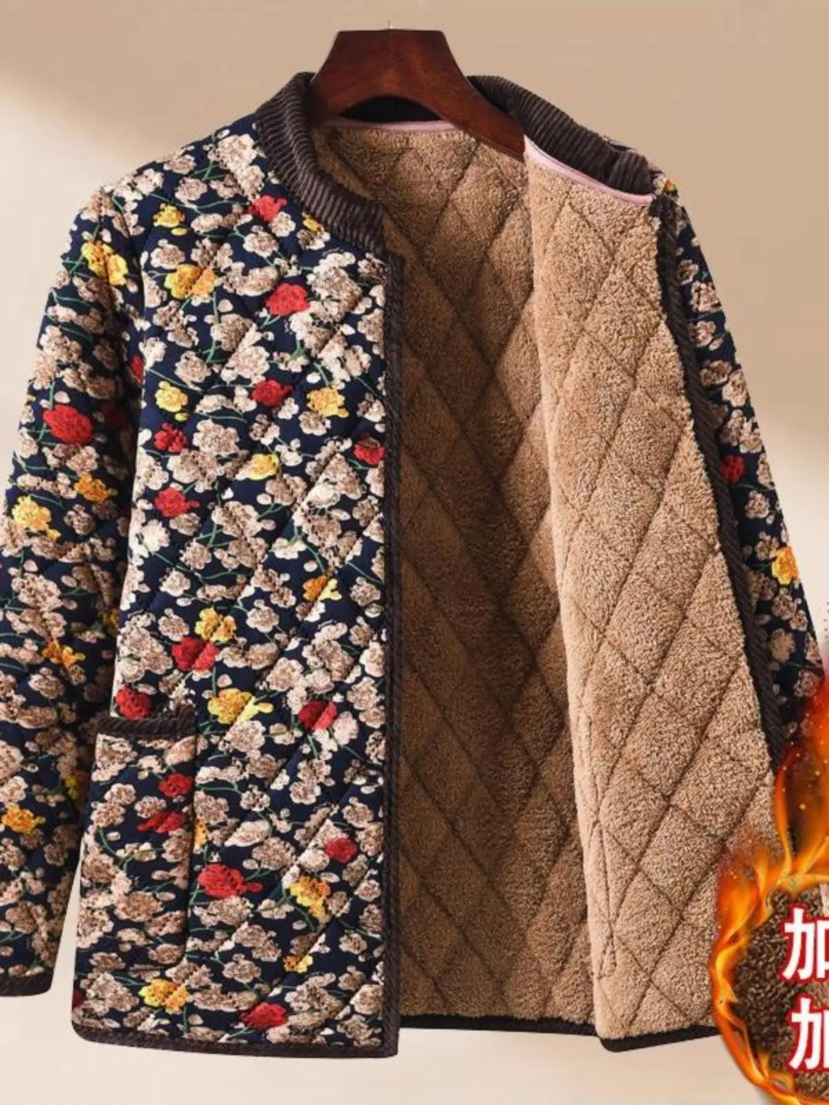 Thickened Camel down Fleece Women's Jacket Outerwear Coat Warm Outer Layer Coat for Elderly And Grandmothers Winter Clothes
Thickened Camel down Fleece Women's Jacket Outerwear Coat Warm Outer Layer Coat for Elderly And Grandmothers Winter Clothes