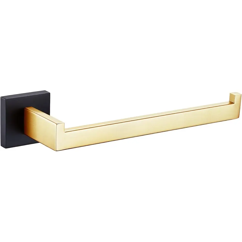 9 Matte Black & Brushed Gold Stainless Steel Hand Towel Holder for Bathroom Wall
9 Matte Black & Brushed Gold Stainless Steel Hand Towel Holder for Bathroom Wall