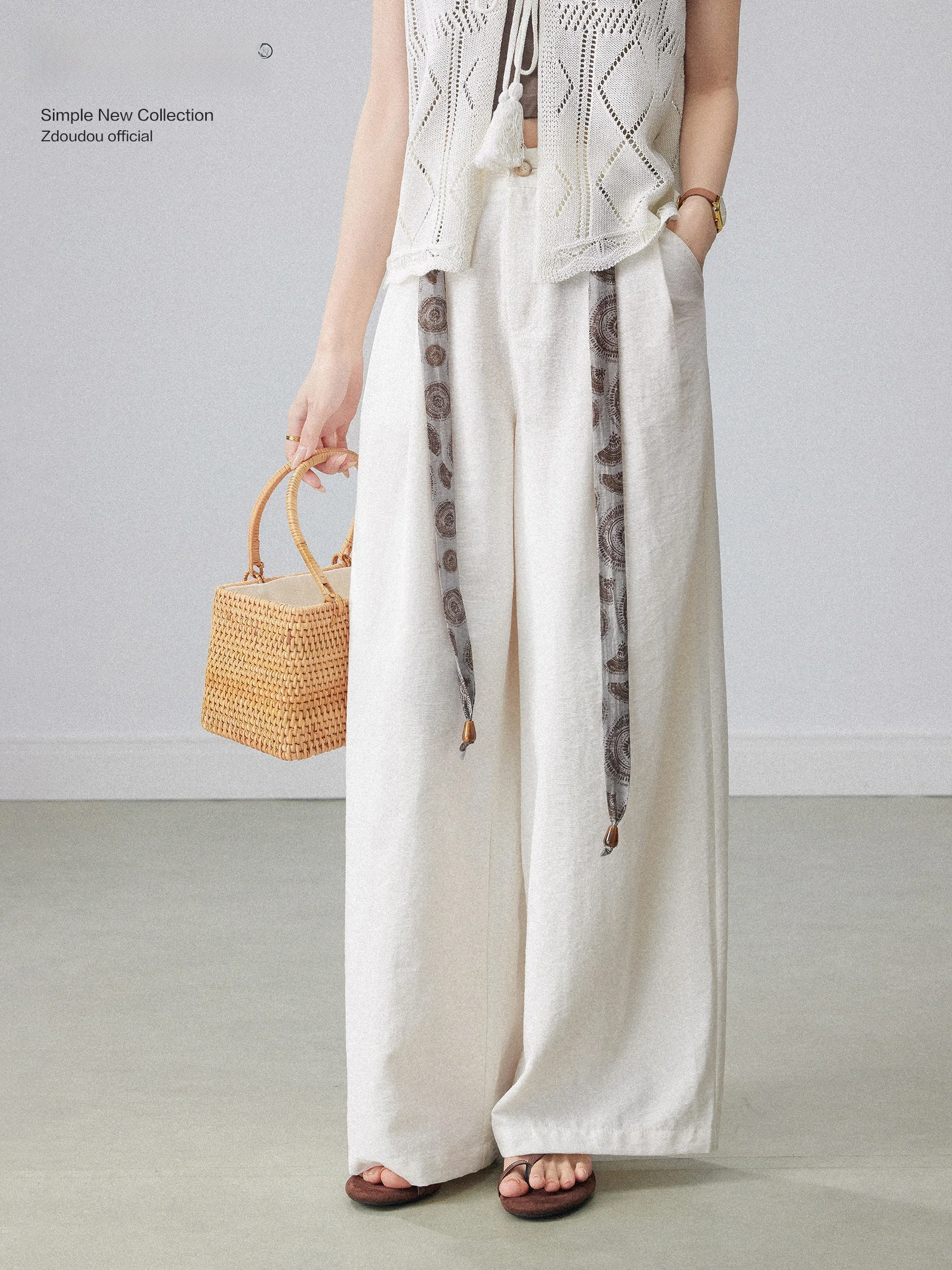High Waist Straight Leg Casual Pants Women's Summer New Loose Fit Versatile Wide Leg Pants White Casual Trousers for Ladies
High Waist Straight Leg Casual Pants Women's Summer New Loose Fit Versatile Wide Leg Pants White Casual Trousers for Ladies