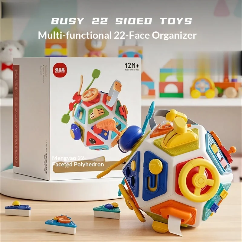 Space Busy Ball Baby 22 sided Multi functional Montessori Soothing Early Education Baby Gripping Ball Spinning Fun
Space Busy Ball Baby 22 sided Multi functional Montessori Soothing Early Education Baby Gripping Ball Spinning Fun
