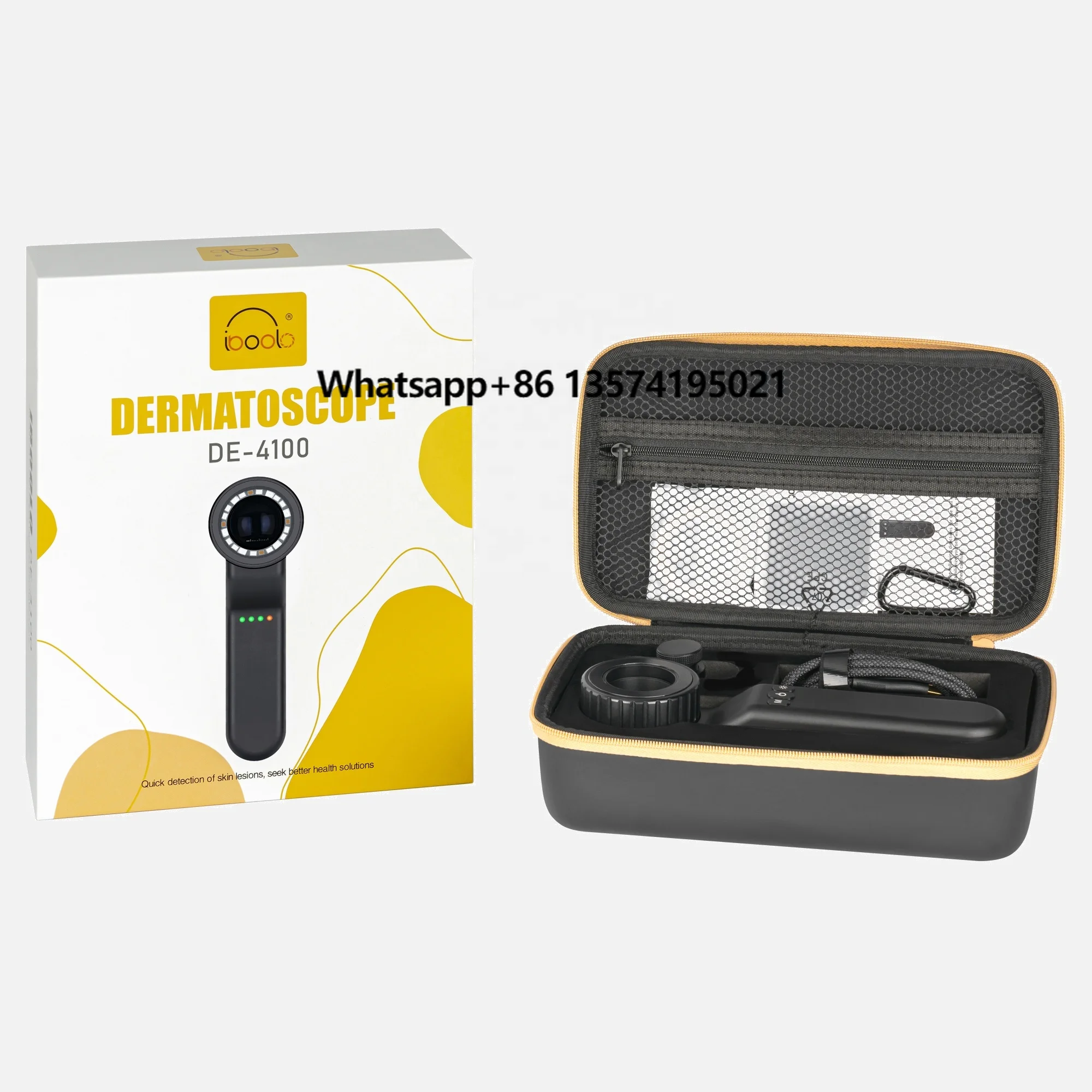 IBOOLO Handheld Dermatoscope DE-4100 Basis of Surgical Instruments Analysis Dermatoscope Dermascopy Dermoscope
IBOOLO Handheld Dermatoscope DE-4100 Basis of Surgical Instruments Analysis Dermatoscope Dermascopy Dermoscope