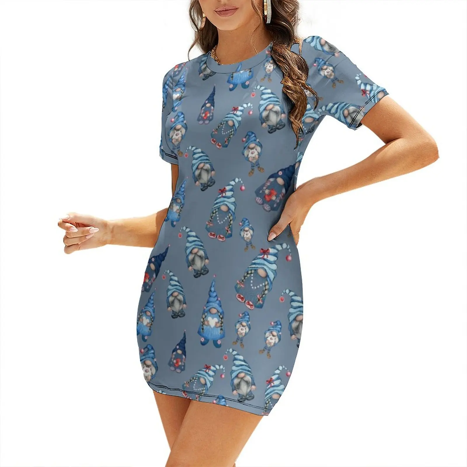 Cute Gnomes Pattern Short Sleeved Dress summer clothes dress for woman festival outfit women dresses for official occasions
Cute Gnomes Pattern Short Sleeved Dress summer clothes dress for woman festival outfit women dresses for official occasions