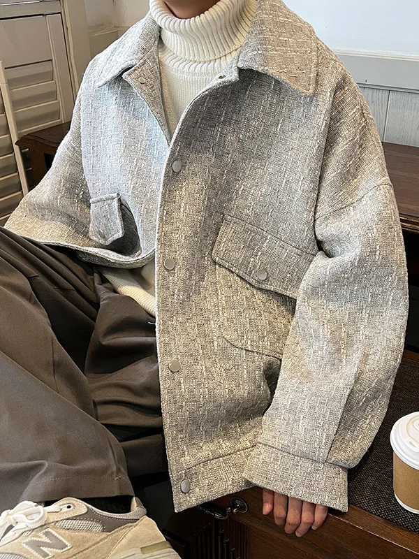 Мужское фланелевое пальто оверсайз на весну-осень, люксовое, модное, брендовое, с эффектом твида, на пуговицах, длинное
Мужское фланелевое пальто оверсайз на весну-осень, люксовое, модное, брендовое, с эффектом твида, на пуговицах, длинное