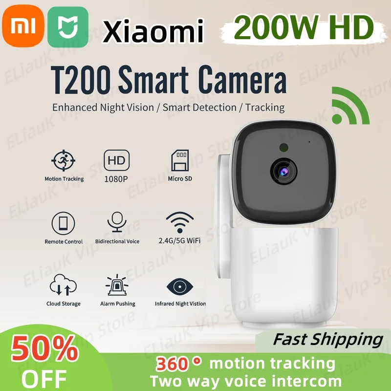 Умная камера наблюдения Xiaomi Wi-Fi, 360-градусный кардан, отслеживание движения, ночное видение, двусторонний голосовой домофон, камера домашней безопасности
Умная камера наблюдения Xiaomi Wi-Fi, 360-градусный кардан, отслеживание движения, ночное видение, двусторонний голосовой домофон, камера домашней безопасности