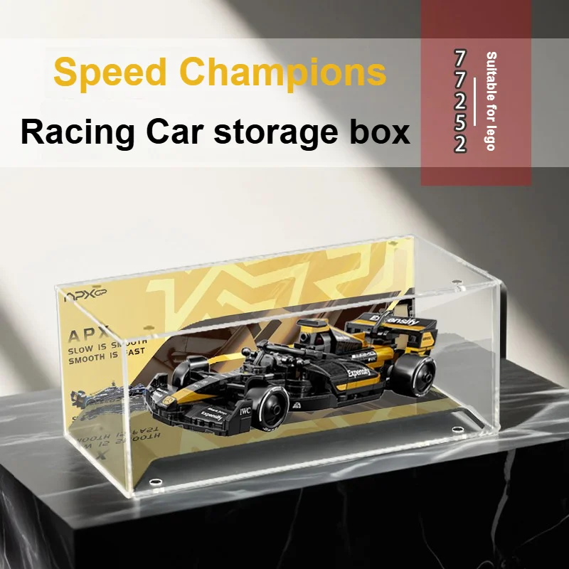 Акриловый цельный пылезащитный демонстрационный бокс для LEGO Speed 77252 The Movie APXGP, витрина-кейс для хранения (набор LEGO в комплект не входит)
Акриловый цельный пылезащитный демонстрационный бокс для LEGO Speed 77252 The Movie APXGP, витрина-кейс для хранения (набор LEGO в комплект не входит)