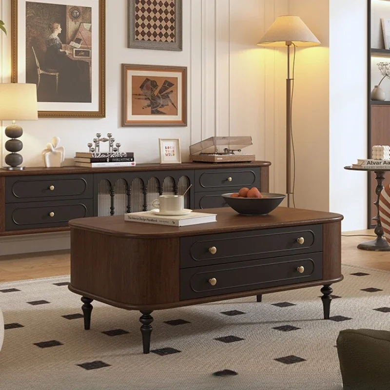 French medieval coffee table 1.2 meters living room household Internet celebrity retro style small apartment
French medieval coffee table 1.2 meters living room household Internet celebrity retro style small apartment