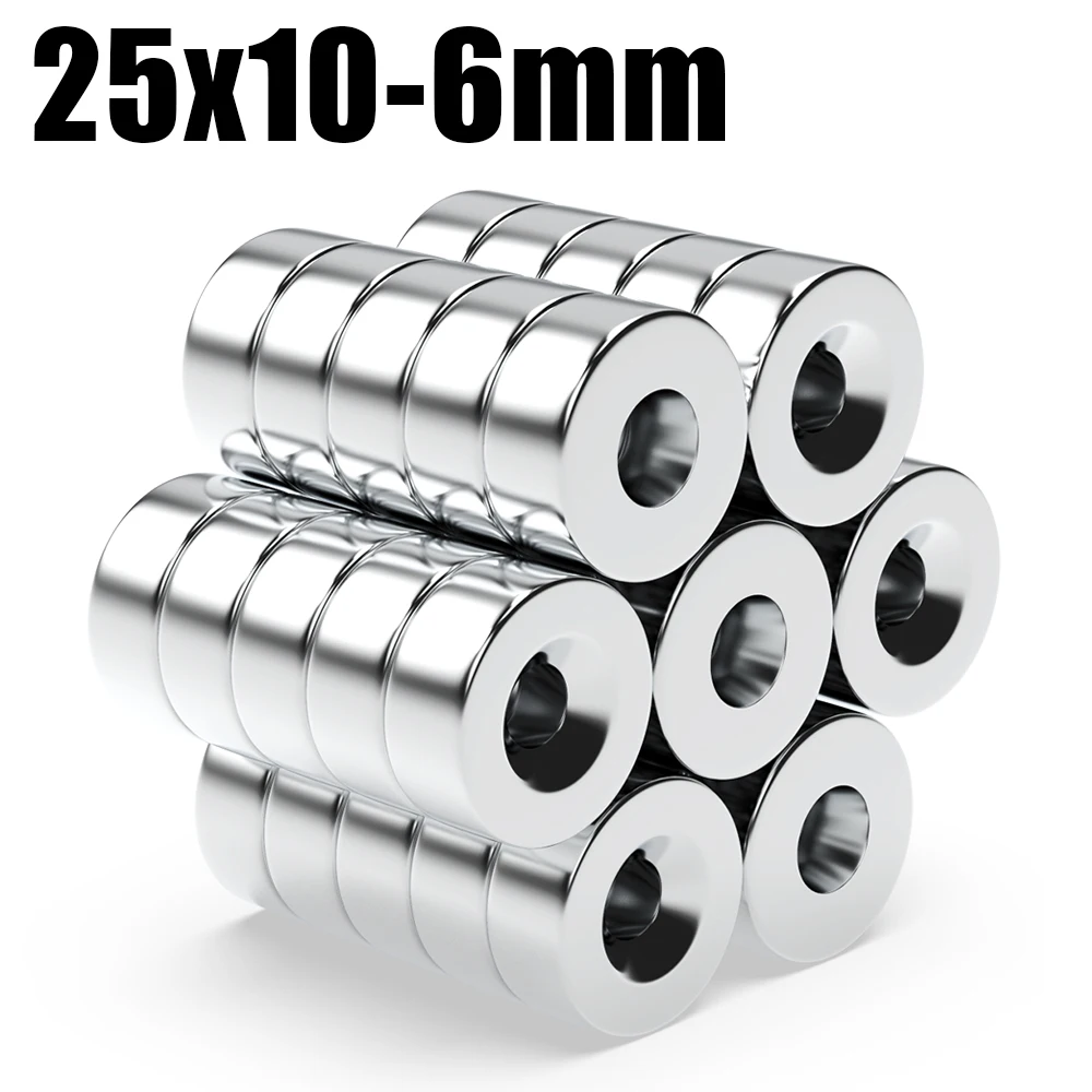 2/5/10/20/50Pcs N35 Super Strong Magnet 25mm X 10mm Hole6mm Round Magnetic NdFeB Neodymium magnet Powerful Disc imanes with hole
2/5/10/20/50Pcs N35 Super Strong Magnet 25mm X 10mm Hole6mm Round Magnetic NdFeB Neodymium magnet Powerful Disc imanes with hole