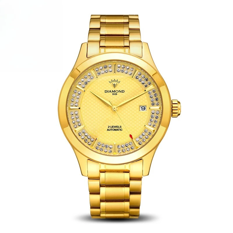 Shanghai Diamond Watch Automatic Men's Mechanical Watch National Watch Waterproof Diamond-encrusted Through Bottom S301
Shanghai Diamond Watch Automatic Men's Mechanical Watch National Watch Waterproof Diamond-encrusted Through Bottom S301
