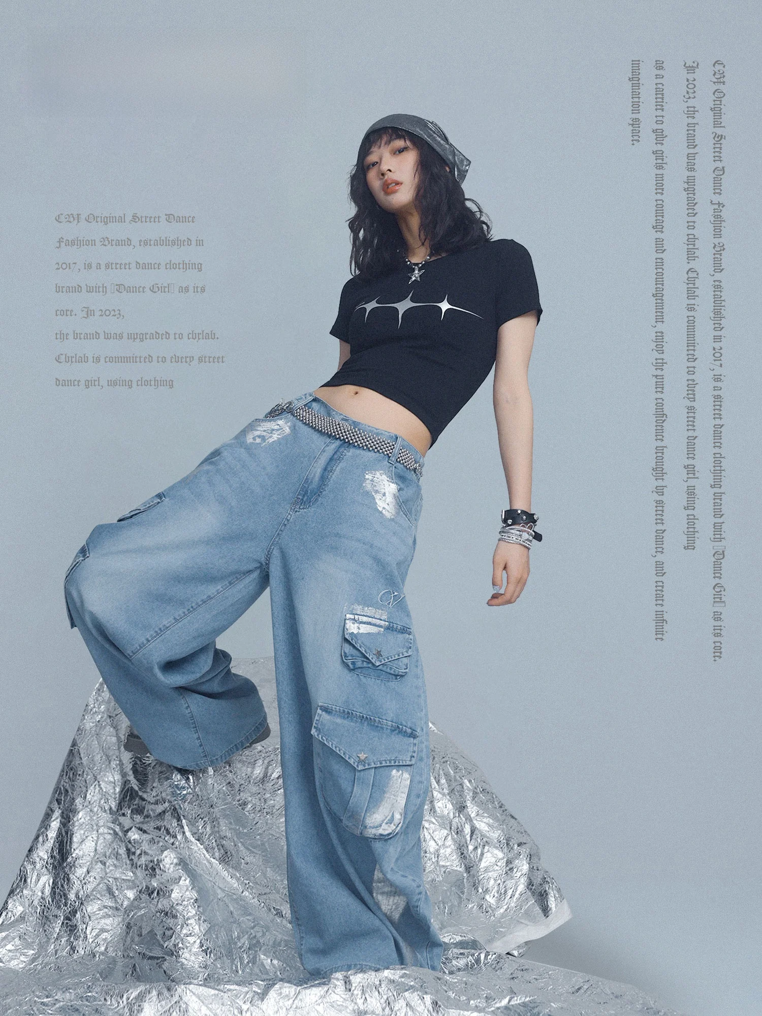 CBXLAB Heavy Tech Street Dance Style Silver Jeans Workwear Pants Casual Straight Leg Loose Fit Cotton Polyester Blend
CBXLAB Heavy Tech Street Dance Style Silver Jeans Workwear Pants Casual Straight Leg Loose Fit Cotton Polyester Blend