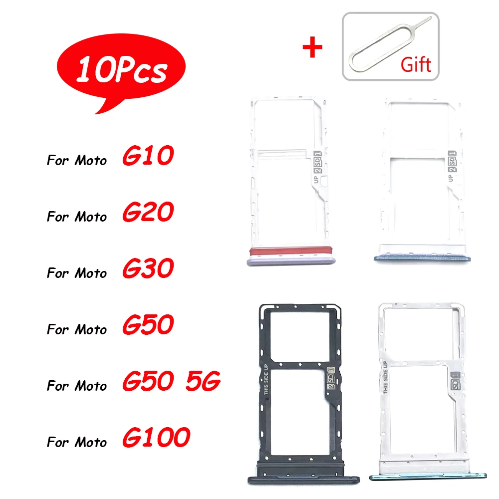 10Pcs,New SiM Tray For Moto G50 5G G10 G20 G30 G50 SIM Card Slot SD Card Tray Holder Adapter
10Pcs,New SiM Tray For Moto G50 5G G10 G20 G30 G50 SIM Card Slot SD Card Tray Holder Adapter