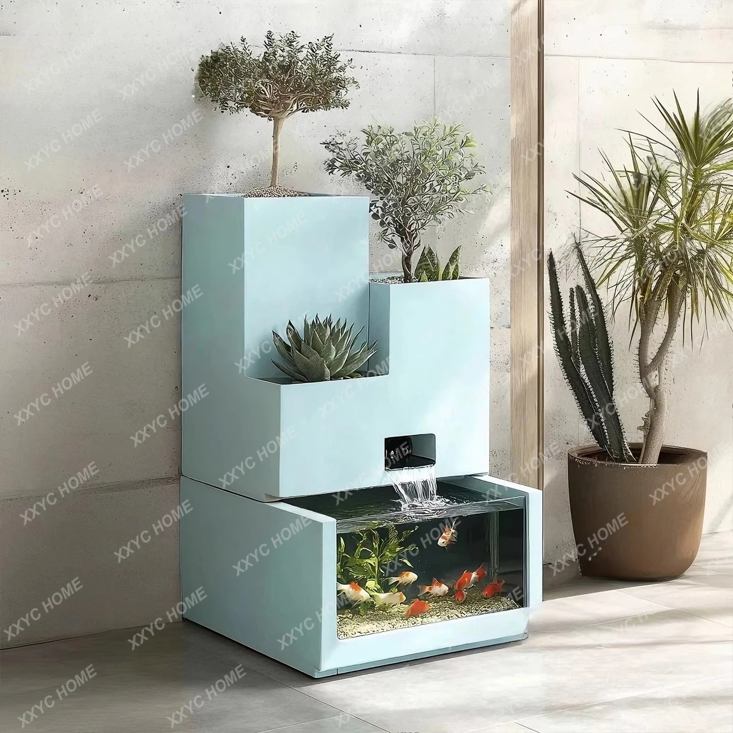 LSimple modern style creative ornament office home floor porch recyclable water landscaping fish tank
LSimple modern style creative ornament office home floor porch recyclable water landscaping fish tank