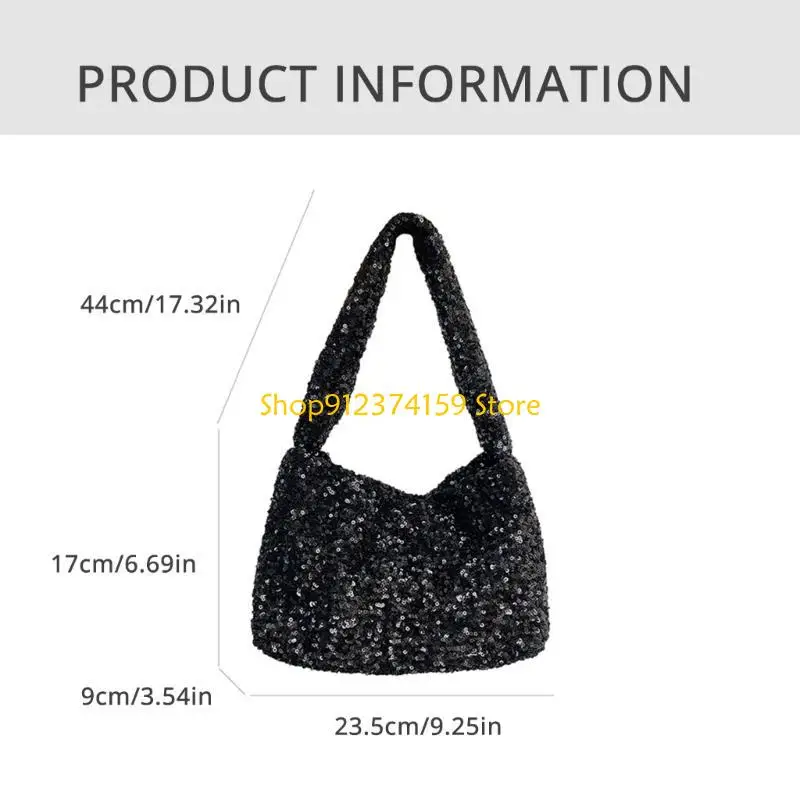 G5AE Womens Evening Bag Sequins Shoulder Bag Stylish Armpit Bag Korean Styles Handbag
G5AE Womens Evening Bag Sequins Shoulder Bag Stylish Armpit Bag Korean Styles Handbag