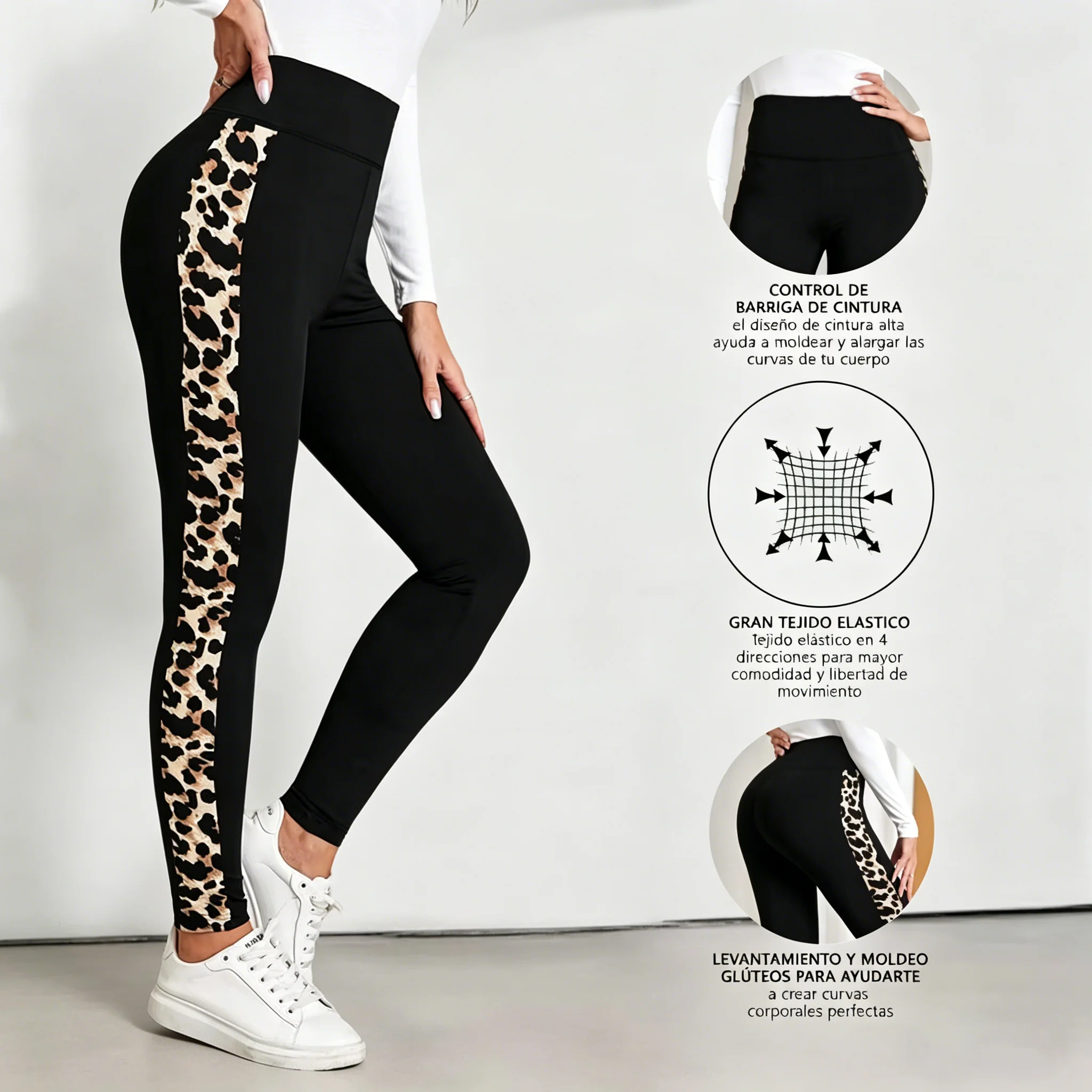Women's Leopard Print Slim Fit Leggings Suitable For Outdoor Sports Elastic Butt Lifting breathable Pants Clothing Daily Wear
Women's Leopard Print Slim Fit Leggings Suitable For Outdoor Sports Elastic Butt Lifting breathable Pants Clothing Daily Wear