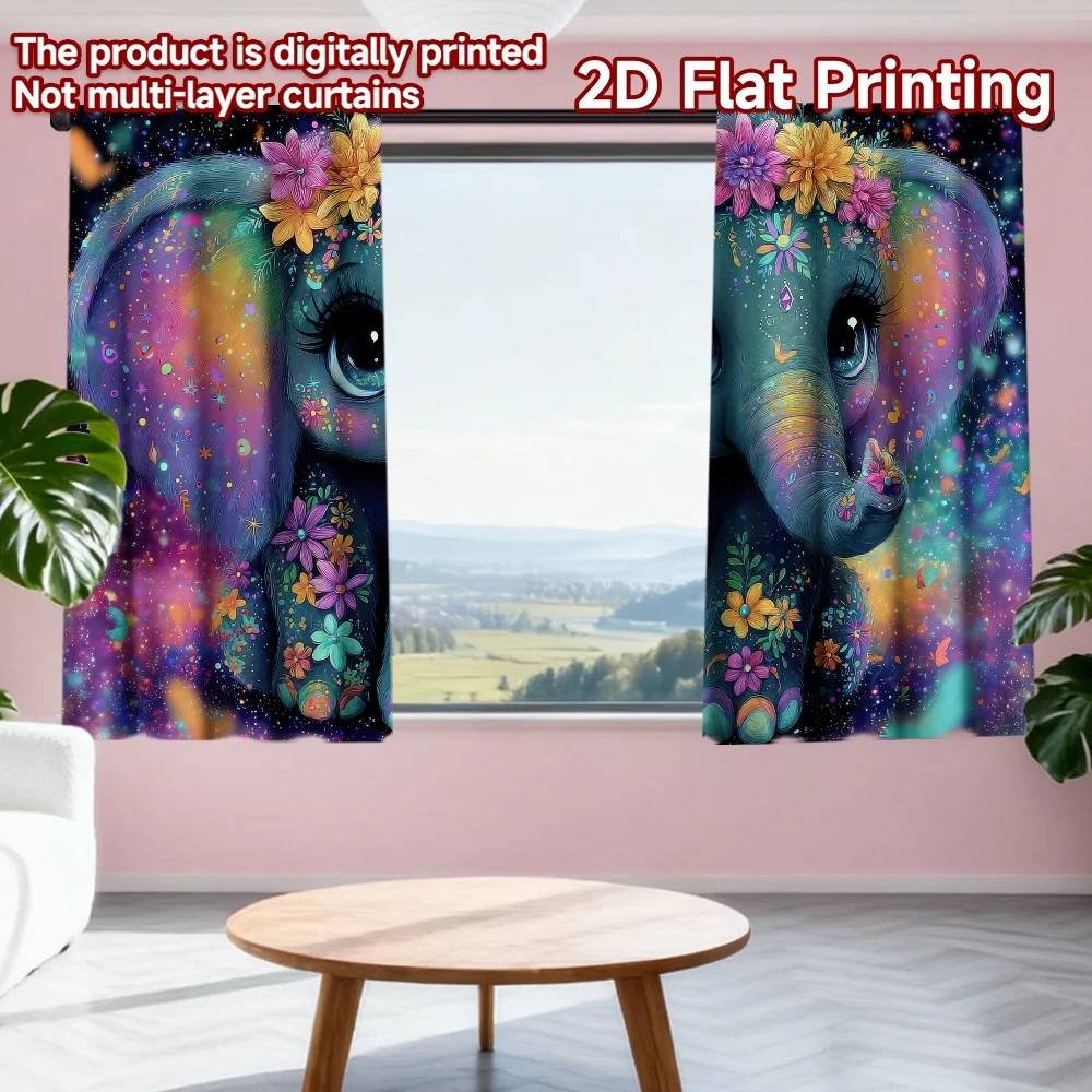 2D flat printing 2pcs Curtain Floral Galaxy Elephant Digital Printed Polyester Drapes Party Decorations Perfect for Yard &
2D flat printing 2pcs Curtain Floral Galaxy Elephant Digital Printed Polyester Drapes Party Decorations Perfect for Yard &