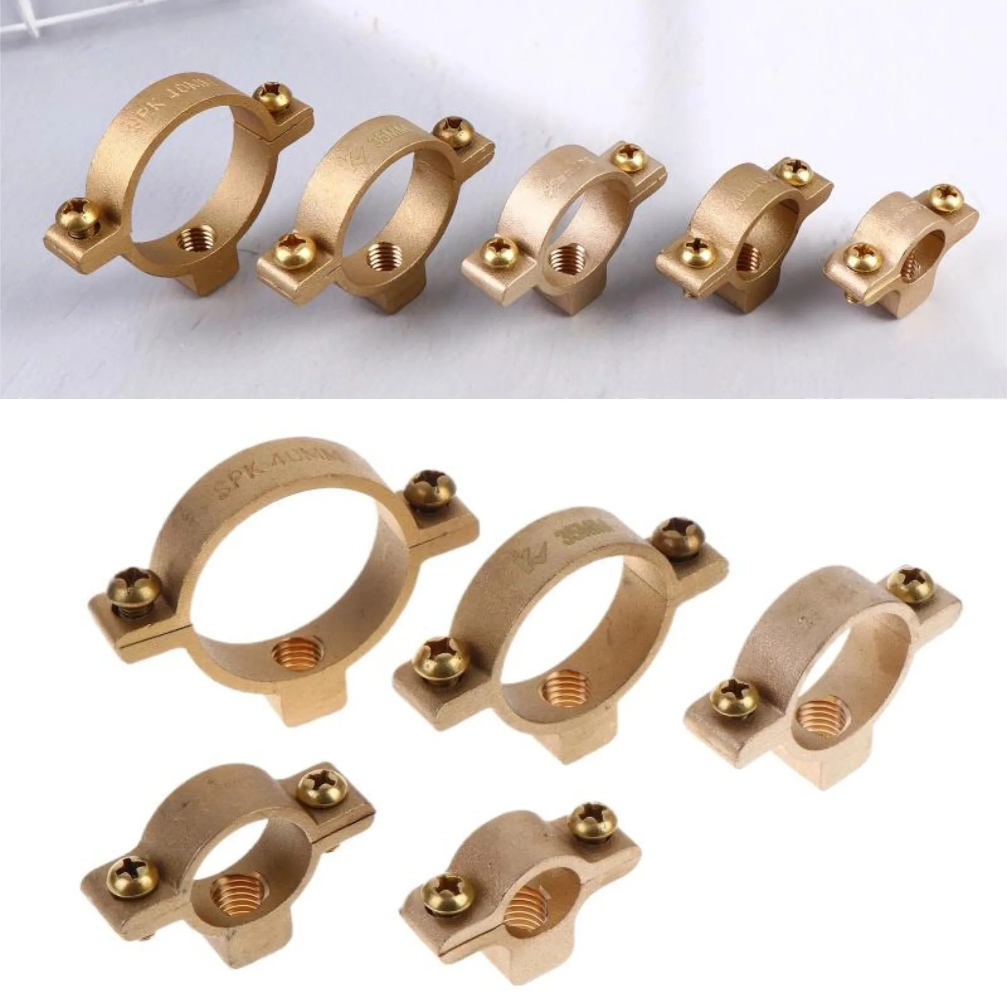 15-35MM OD Tube Brass M10 Pipe Clamp Durable Bracket Hanger Fixation Support Easy To Install For Water Gas Plumbing
15-35MM OD Tube Brass M10 Pipe Clamp Durable Bracket Hanger Fixation Support Easy To Install For Water Gas Plumbing