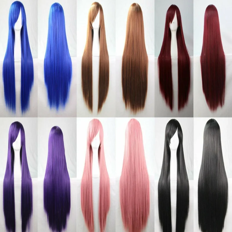 80cm Straight Sleek Long Full Hair Wigs W/ Side Bangs Cosplay Costume Women Lady
80cm Straight Sleek Long Full Hair Wigs W/ Side Bangs Cosplay Costume Women Lady