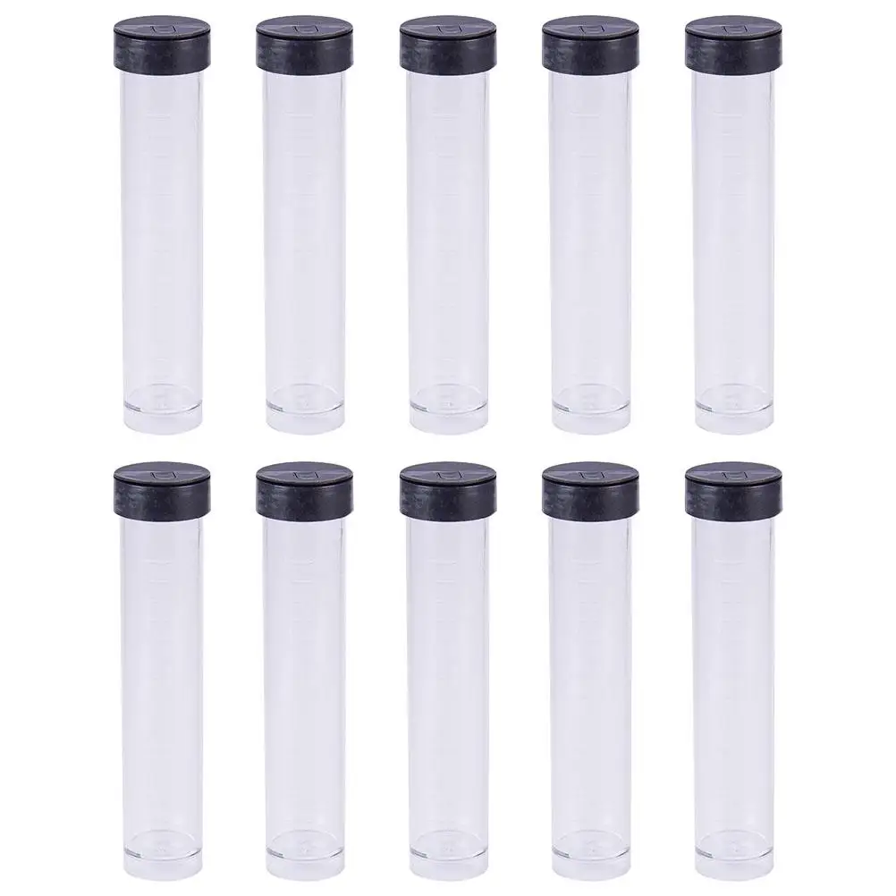 Black Cap Bead Storage Tubes Round Clear Plastic Airtight Containers for Small Beads Lightweight Impact Resistant Portable
Black Cap Bead Storage Tubes Round Clear Plastic Airtight Containers for Small Beads Lightweight Impact Resistant Portable