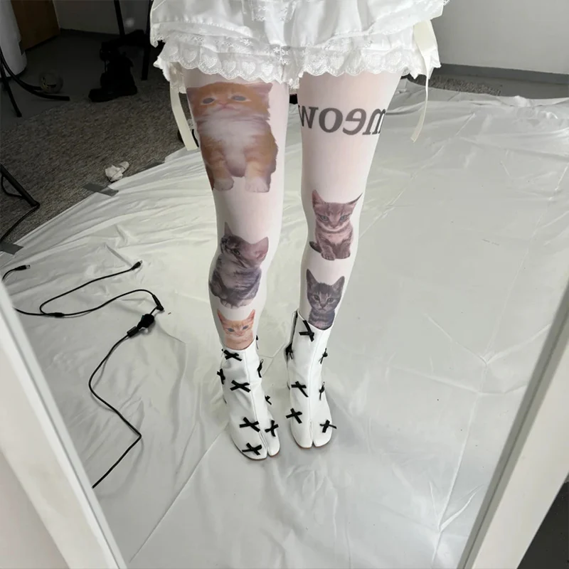 Kawaii White Cute Cat Printed Long Socks Harajuku Over Knee High Socks Pantyhose Y2K Style Role Playing Socks 2000s Emo Female tights women fishnets pantyhose fishnets
Kawaii White Cute Cat Printed Long Socks Harajuku Over Knee High Socks Pantyhose Y2K Style Role Playing Socks 2000s Emo Female tights women fishnets pantyhose fishnets