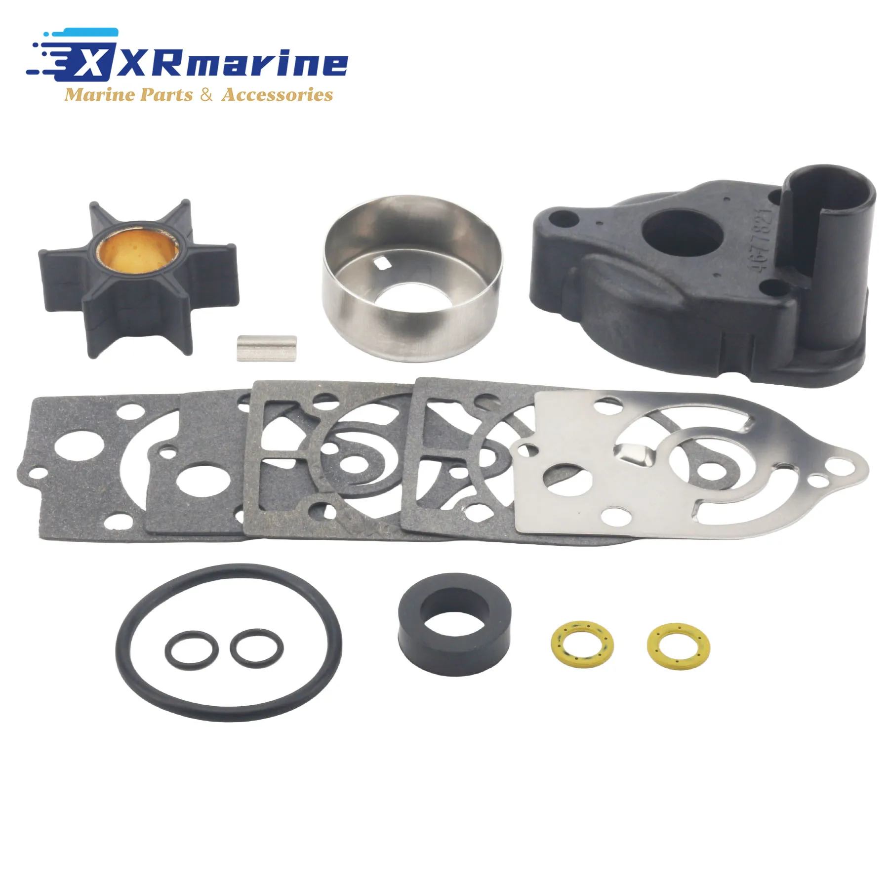 Комплект запчастей для водяного насоса (импеллера) для 2-тактных подвесных моторов Mercury Mariner 30, 35, 40, 45, 50, 60, 65, 70 л.с.
Комплект запчастей для водяного насоса (импеллера) для 2-тактных подвесных моторов Mercury Mariner 30, 35, 40, 45, 50, 60, 65, 70 л.с.
