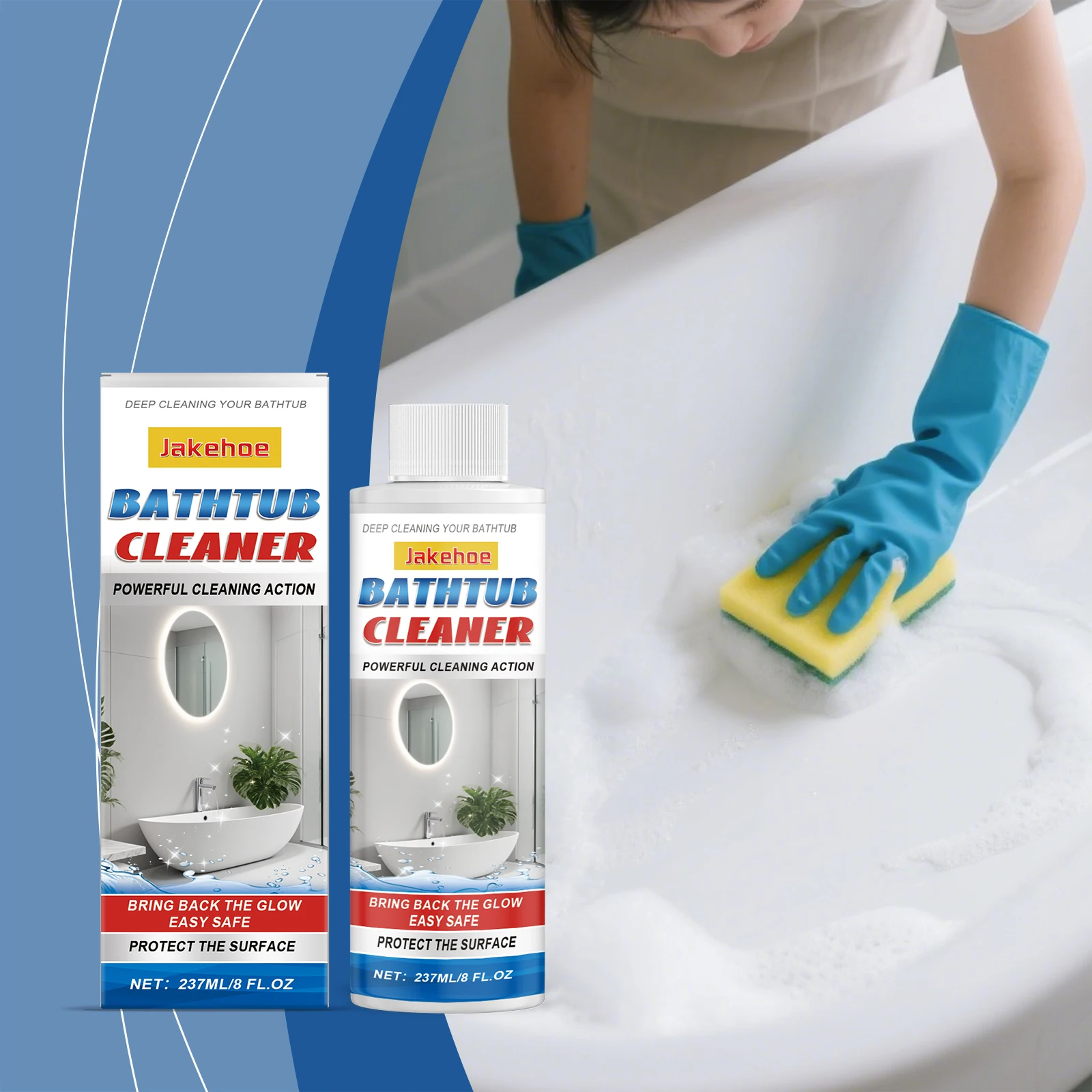 Bathroom Cleaner - Home Toilet Use Cleans Tiles Bathtubs Aids Stain & Limescale Removal Maintains Surface Shine Daily Clean
Bathroom Cleaner - Home Toilet Use Cleans Tiles Bathtubs Aids Stain & Limescale Removal Maintains Surface Shine Daily Clean