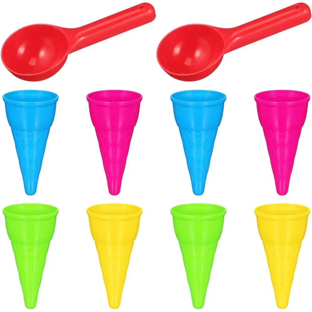 10pcs Plastic Ice Cream Cones Mold Set for Beach Play, Ideal for Kids' Sand Toys and Seaside Fun
10pcs Plastic Ice Cream Cones Mold Set for Beach Play, Ideal for Kids' Sand Toys and Seaside Fun