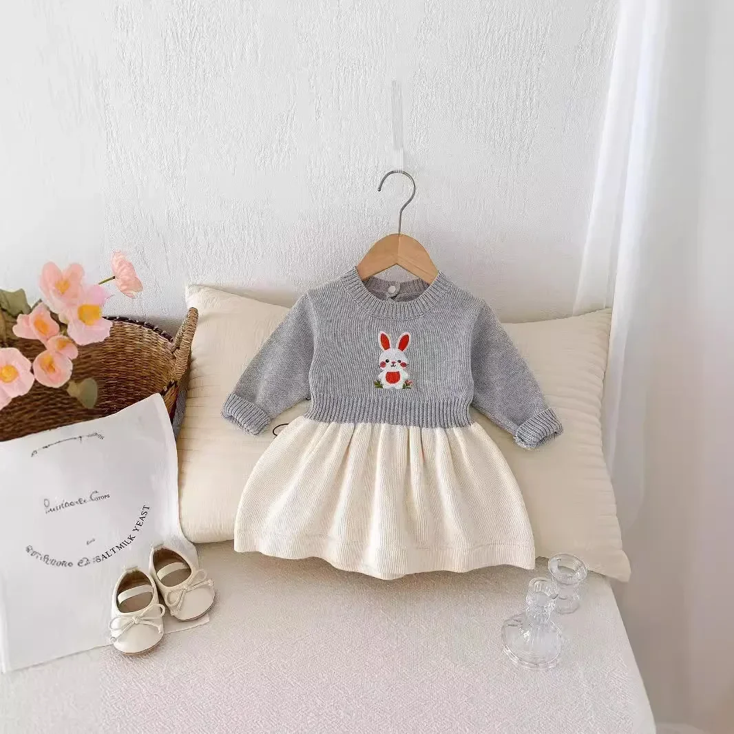 Spring Autumn New in Kids Baby Girls Cute Clothing - Infant Patchwork Cartoon Bunny Knitter Dresses , Toddler Clothing 3M-4Y
Spring Autumn New in Kids Baby Girls Cute Clothing - Infant Patchwork Cartoon Bunny Knitter Dresses , Toddler Clothing 3M-4Y