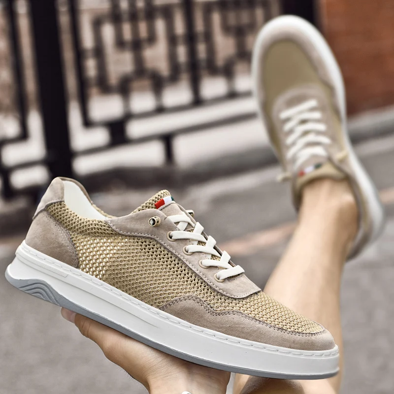 Summer Microfiber Hollow Flat Sole Board Shoes for Men Outdoor Lace Up Men's Sport Shoes Trendy Casual Men's Casual Board Shoes
Summer Microfiber Hollow Flat Sole Board Shoes for Men Outdoor Lace Up Men's Sport Shoes Trendy Casual Men's Casual Board Shoes