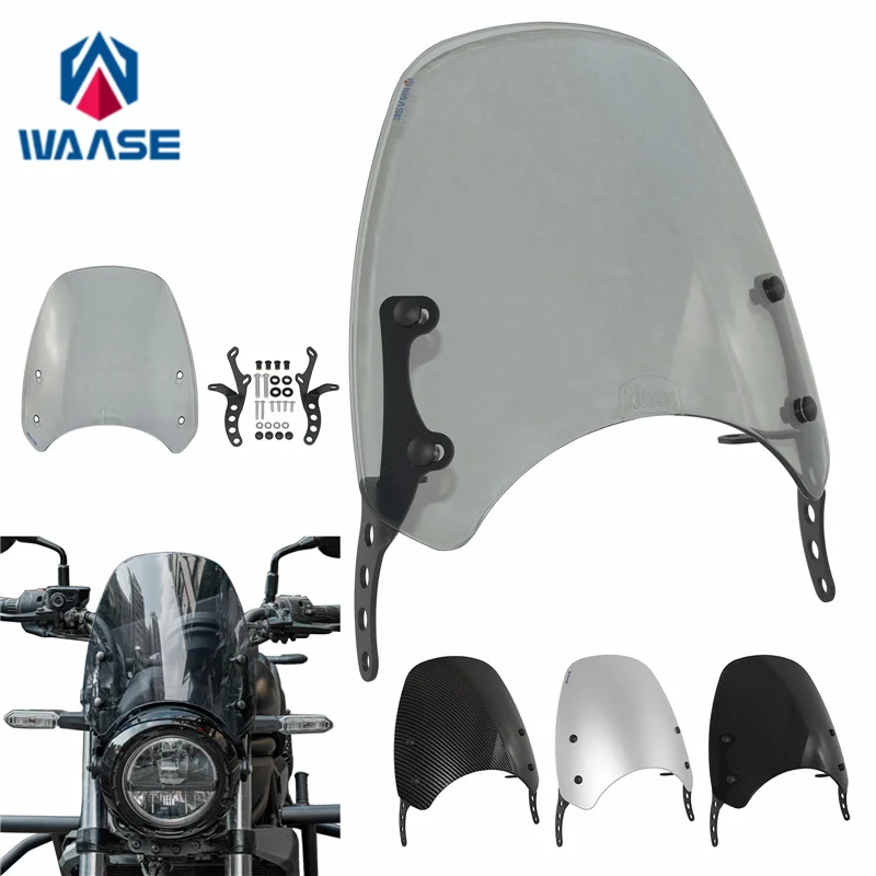 WAASE For Kawasaki Eliminator 500 2024 2025 Windscreen Windshield Wind Deflector Shield Screen Visor Glass with Bracket
WAASE For Kawasaki Eliminator 500 2024 2025 Windscreen Windshield Wind Deflector Shield Screen Visor Glass with Bracket