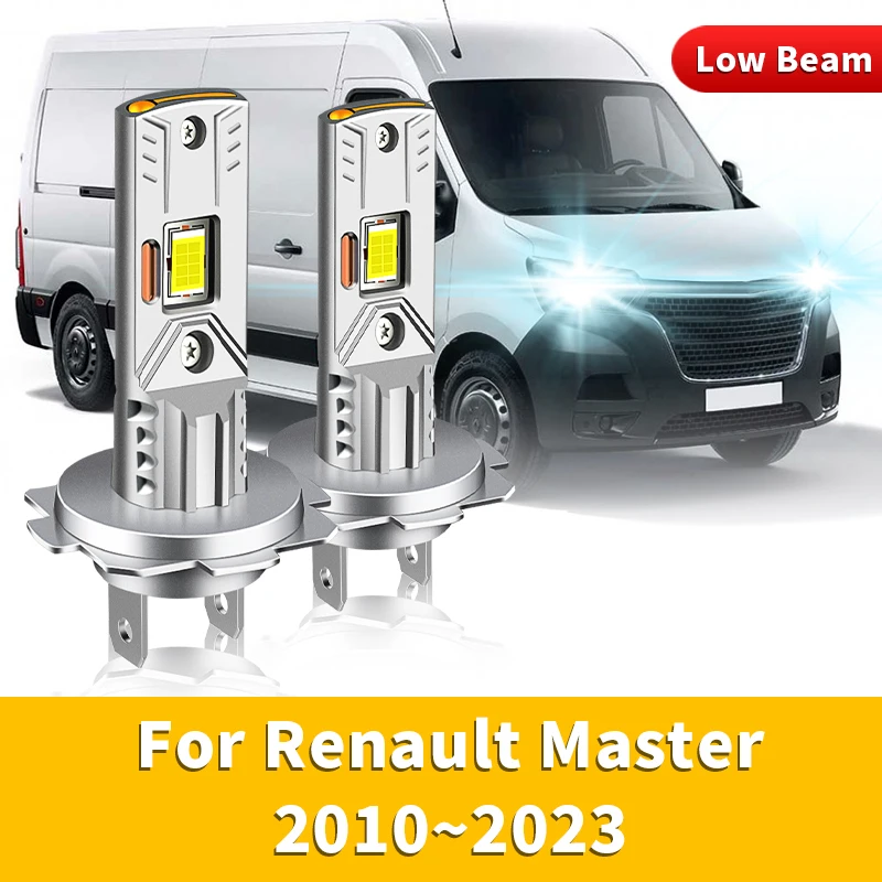 2PCS H7 LED Headlight White 6500K Auto Driving Running Lamps DRL 20000LM 26W 12V Low Beam Lights For Renault Master 2010-2023
2PCS H7 LED Headlight White 6500K Auto Driving Running Lamps DRL 20000LM 26W 12V Low Beam Lights For Renault Master 2010-2023