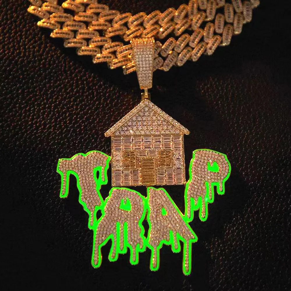 Мужская уличная хип-хоп полная бриллиантовая подвеска в виде дома с привидениями кубинская цепочка
Мужская уличная хип-хоп полная бриллиантовая подвеска в виде дома с привидениями кубинская цепочка