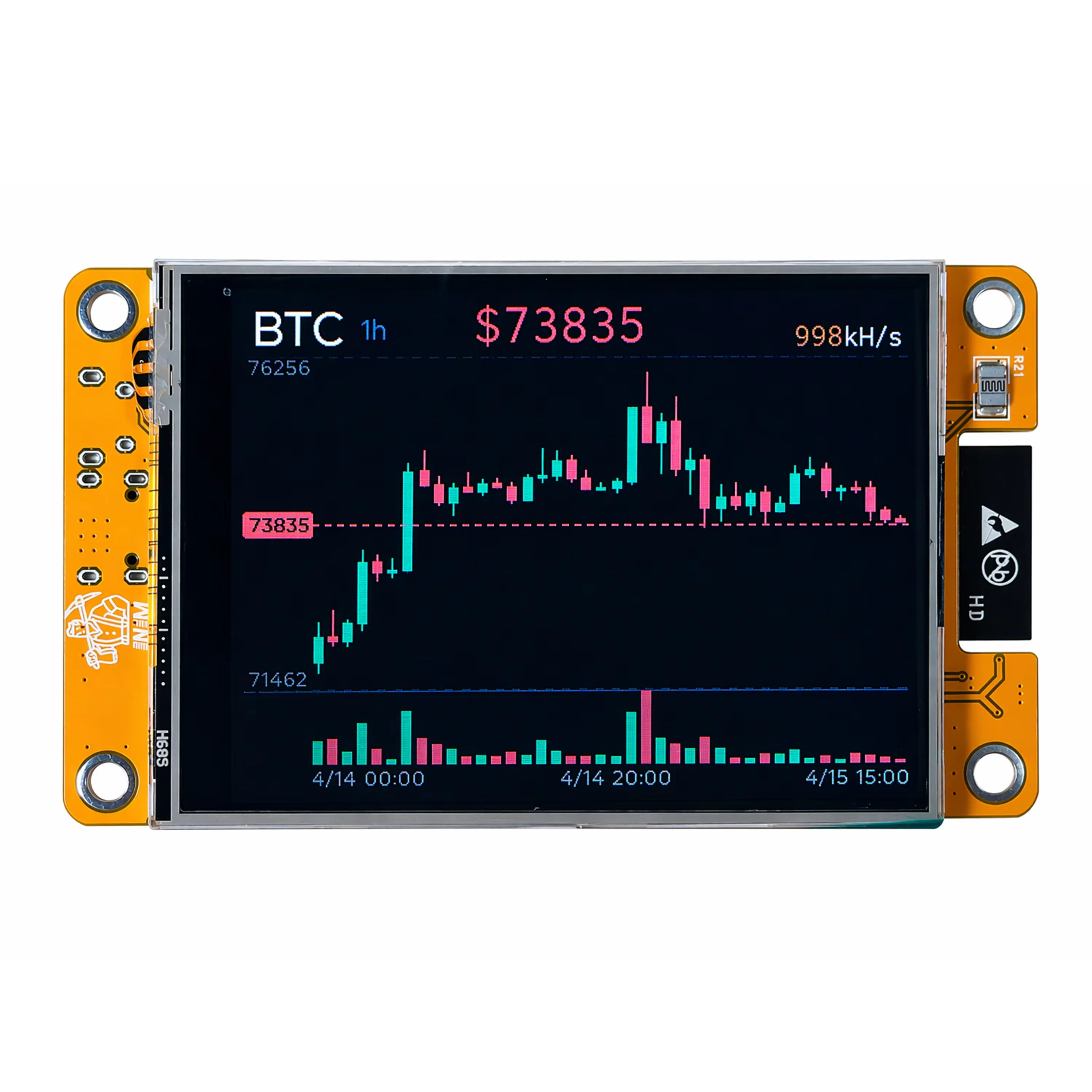 NMMiner Solo Lottery Bitcoin Hashrate 987KH/s Lucky Miner для компьютера nerd 2,8-дюймовый интеллектуальный дисплей Crypto ESP32-2432S028R DROOM
NMMiner Solo Lottery Bitcoin Hashrate 987KH/s Lucky Miner для компьютера nerd 2,8-дюймовый интеллектуальный дисплей Crypto ESP32-2432S028R DROOM